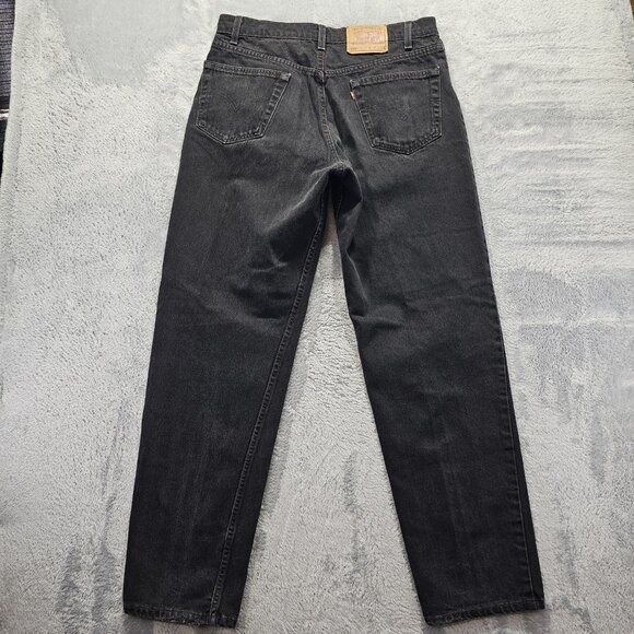 Vintage Levis 550 Jeans Mens 36x34 Black Relaxed Fit Tapered Straight Leg Y2K - Picture 1 of 11